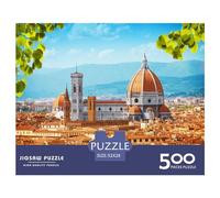 500 Pieces Jigsaw Puzzles for Adults Italian Beauty Square Jigsaw Puzzles, for Adults And Teenager, Wooden Puzzles Home Art Decor 500pcs (52x38cm)