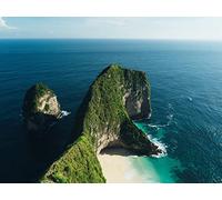 500 Pieces Jigsaw Puzzles for Adults Jigsaw Puzzles for Adults Challenging Game - Rock island ocean 52x38cm