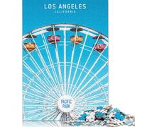 500 Pieces Jigsaw Puzzles for Adults Los Angeles US Square Jigsaw Puzzles, for Adults And Teenager, Wooden Puzzles Home Art Decor 500pcs (52x38cm)