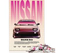 500 Pieces Jigsaw Puzzles for Adults | Nissan Silvia S13 Car Jigsaw Puzzles for Adults 500 Pieces Puzzle Gifts 500pcs (52x38cm)