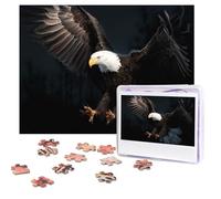 500 Pieces Jigsaw Puzzles for Adults Personalized Wooden Puzzle 3D Bald Eagle Puzzles from Photos Picture Puzzle for Family Wedding Christmas Birthday Gifts