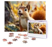 500 Pieces Jigsaw Puzzles for Adults Personalized Wooden Puzzle Funny Squirrel Puzzles from Photos Picture Puzzle for Family Wedding Christmas Birthday Gifts