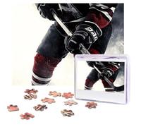 500 Pieces Jigsaw Puzzles for Adults Personalized Wooden Puzzle Ice Hockey Pattern Puzzles from Photos Picture Puzzle for Family Wedding Christmas Birthday Gifts