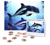 500 Pieces Jigsaw Puzzles for Adults Personalized Wooden Puzzle Orca Killer Whale Puzzles from Photos Picture Puzzle for Family Wedding Christmas Birthday Gifts