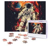 500 Pieces Jigsaw Puzzles for Adults Personalized Wooden Puzzle Outer Space Rocket Astronaut Puzzles from Photos Picture Puzzle for Family Wedding Christmas Birthday Gifts