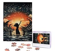 500 Pieces Jigsaw Puzzles for Adults Personalized Wooden Puzzle People dancing in water Puzzles from Photos Picture Puzzle for Family Wedding Christmas Birthday Gifts