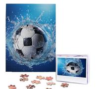 500 Pieces Jigsaw Puzzles for Adults Personalized Wooden Puzzle Soccer Ball Water Puzzles from Photos Picture Puzzle for Family Wedding Christmas Birthday Gifts