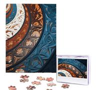 500 Pieces Jigsaw Puzzles for Adults Personalized Wooden Puzzle Spiral and curve patterns Puzzles from Photos Picture Puzzle for Family Wedding Christmas Birthday Gifts