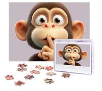 500 Pieces Jigsaw Puzzles for Adults Personalized Wooden Puzzle The silent monkey Puzzles from Photos Picture Puzzle for Family Wedding Christmas Birthday Gifts