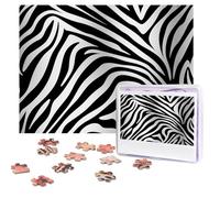 500 Pieces Jigsaw Puzzles for Adults Personalized Wooden Puzzle Zebra Print Puzzles from Photos Picture Puzzle for Family Wedding Christmas Birthday Gifts