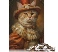 500 Pieces Jigsaw Puzzles for Adults Scottish Fold Cat Square Jigsaw Puzzles, for Adults And Teenager, Wooden Puzzles Home Art Decor 500pcs (52x38cm)