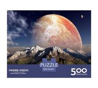 500 Pieces Jigsaw Puzzles for Adults Space Planet Square Wooden Puzzles Unique Piece Puzzle Educational Fun Games Toys 500pcs (52x38cm)