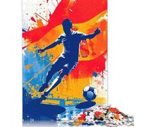 500 Pieces Jigsaw Puzzles for Adults Spanish Soccer Player Square Jigsaw Puzzles, for Adults And Teenager, Wooden Puzzles Home Art Decor 500pcs (52x38cm)