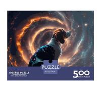 500 Pieces Jigsaw Puzzles for Adults Spirit Animal Beagle Square Jigsaw Puzzles, for Adults And Teenager, Wooden Puzzles Home Art Decor 500pcs (52x38cm)