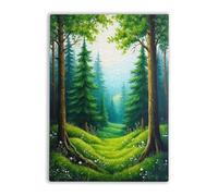 500 Pieces Jigsaw Puzzles for Adults Teens Nature Green Canvas Wall Art Colorful Jigsaw Puzzles for Adults and Teens Puzzle Toys Wooden Gifts