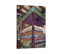 500 Pieces Jigsaw Puzzles for Adults Teens -Puzzles Every Piece is Unique The Princess and The Pea Poster Interesting Parent-Childs Family Entertainment Leisure Fun Interactive Wooden