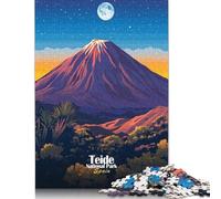 500 Pieces Jigsaw Puzzles for Adults Teide National Park Jigsaw Wooden Creative Puzzles Impossible Puzzle Brain Challenge Puzzle for Teenagers 500pcs (52x38cm)