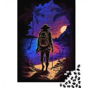 500 Pieces Jigsaw Puzzles for Adults The Chosen Treasure Hunter Square Jigsaw Puzzles, for Adults And Teenager, Wooden Puzzles Home Art Decor 500pcs (52x38cm)