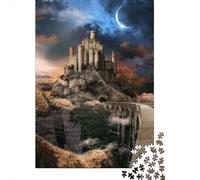 500 Pieces Jigsaw Puzzles for Adults The Medieval Castle Square Jigsaw Puzzles, for Adults And Teenager, Wooden Puzzles Home Art Decor 500pcs (52x38cm)