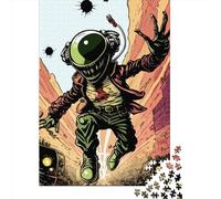 500 Pieces Jigsaw Puzzles for Adults The War For Earth Square Wooden Puzzles Unique Piece Puzzle Educational Fun Games Toys 500pcs (52x38cm)