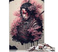 500 Pieces Jigsaw Puzzles for Art Japanese Ninja Wooden Jigsaw Puzzle Education Puzzle Toys Family Games Christmas And Birthday Gifts 500pcs (52x38cm)