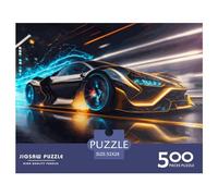 500 Pieces Jigsaw Puzzles Futuristic Supersport Car Creative Square Jigsaw Puzzles for Adults And Wooden Puzzles Challenging Game 500pcs (52x38cm)