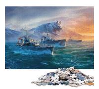 500 Pieces Jigsaw Puzzles German Destroyers Creative Square Jigsaw Puzzles for Adults And Wooden Puzzles Challenging Game 500pcs (52x38cm)