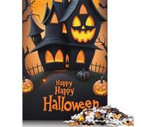 500 Pieces Jigsaw Puzzles Halloween Castle Square Jigsaw Puzzles, for Adults And Woodenboard Puzzles Jigsaw Puzzle - Challenging Game 500pcs (52x38cm)