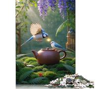 500 Pieces Jigsaw Puzzles Java Sparrow Creative Square Jigsaw Puzzles for Adults And Wooden Puzzles Challenging Game 500pcs (52x38cm)