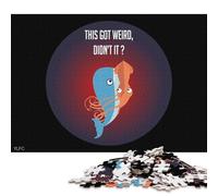 500 Pieces Jigsaw Puzzles This Got Weird Funny Perso Creative Square Jigsaw Puzzles for Adults And Wooden Puzzles Challenging Game 500pcs (52x38cm)