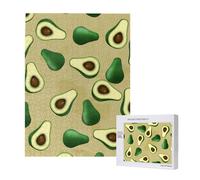 500 Pieces Jigsaw Puzzles Wooden Jigsaw Toy Family Game for Adults Teens,Avocado Dot Brown