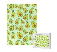 500 Pieces Jigsaw Puzzles Wooden Jigsaw Toy Family Game for Adults Teens,Cute Avocado Printed