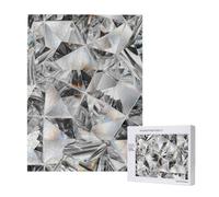 500 Pieces Jigsaw Puzzles Wooden Jigsaw Toy Family Game for Adults Teens,Diamond Texture Style Crystal
