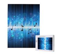 500 Pieces Jigsaw Puzzles Wooden Jigsaw Toy Family Game for Adults Teens,Music Notes With Clef