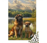 500 Pieces Jigsaw Tibetan Mastiff Jigsaw Educational Game Toy Family Decoration Adults Challenging 500pcs (52x38cm)