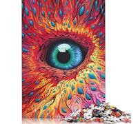 500 Pieces Jigsaw Vibrant Psychedelia Jigsaw Educational Game Toy Family Decoration Adults Challenging 500pcs (52x38cm)