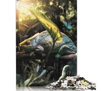 500 Pieces Jungle Party Jigsaw Puzzles Wooden Puzzles for Adults & Teenager Brain Teaser Puzzles For Adults 500pcs (52x38cm)