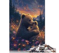 500 Pieces Juvenile Bears Puzzle for Adults Wooden Puzzles Jigsaw Puzzles for Adults Educational Game Challenge Toy 500pcs (52x38cm)