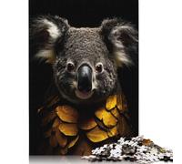 500 Pieces Koala Gold Dark Jigsaw Puzzle Puzzle for Adults And Teenager For Family Fun & Game Night 500pcs (52x38cm)