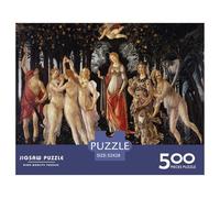 500 Pieces La Primavera by Botticelli 千寻找图1919530 Creative Square Wooden Jigsaw Puzzles for Adults Educational Game Challenge Toy 500pcs (52x38cm)