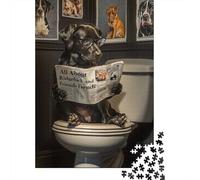 500 Pieces Labrador Dog Jigsaw Puzzle Difficulty Puzzle Education Games Toys 500pcs (52x38cm)