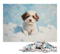 500 Pieces Lagotto Romagnolo Puppy Puzzle for Adults Puzzle Adult Jigsaw Puzzle Learning Educational Toys 500pcs (52x38cm)