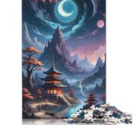 500 Pieces Landscape Mountain Japan Jigsaw Puzzles for Adults Puzzles for Teenagers Gifts Fun Puzzles Games 500pcs (52x38cm)
