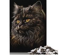 500 Pieces Lion Dark Mist Portrait Jigsaw Puzzles Puzzles for Teenagers Gifts Puzzles for Adults Teens 500pcs (52x38cm)