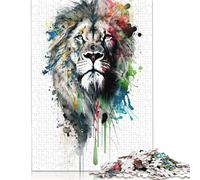 500 Pieces Lion I Puzzle Adult Jigsaw Puzzle Relax Puzzles Games 500pcs (52x38cm)