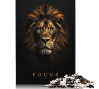 500 Pieces Lion King Gold Dark Puzzle for Adults Puzzle Adult Jigsaw Puzzle Learning Educational Toys 500pcs (52x38cm)