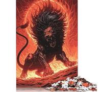 500 Pieces Lion Mystic Jigsaw Puzzle Puzzle for Adults And Teenager For Family Fun & Game Night 500pcs (52x38cm)