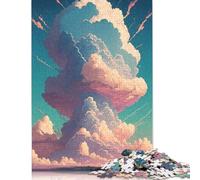 500 Pieces Magic Clouds Puzzles Jigsaw Adults Difficulty Jigsaw Puzzle Relaxing Games Toy 500pcs (52x38cm)
