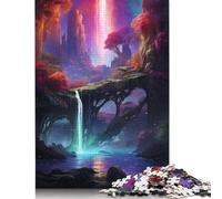 500 Pieces Magic Fantasy Waterfall Puzzles Jigsaw Difficulty Puzzle Jigsaw Educational Games Toy 500pcs (52x38cm)