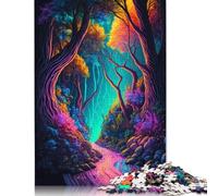 500 Pieces Magic Forest Jigsaw Puzzles for Adults Puzzles for Teenagers Gifts Fun Puzzles Games 500pcs (52x38cm)